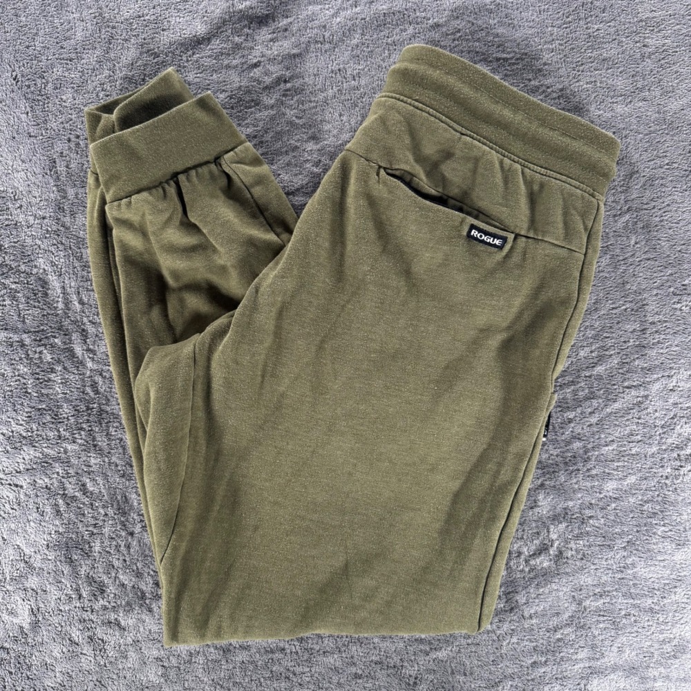 Rogue Fitness Joggers Mens Medium Olive Green Training Sweatpants